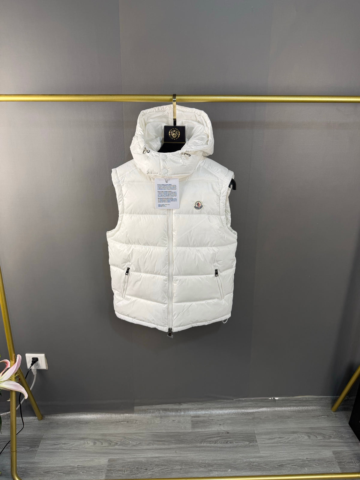 sagit du gilet matelassé à capuche classique de Moncler
