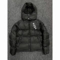 Doudoune Trapstar Shooters à capuche noire, logo TSL réfléchissant