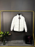 Veste matelassée blanche à col montant Moose Knuckles