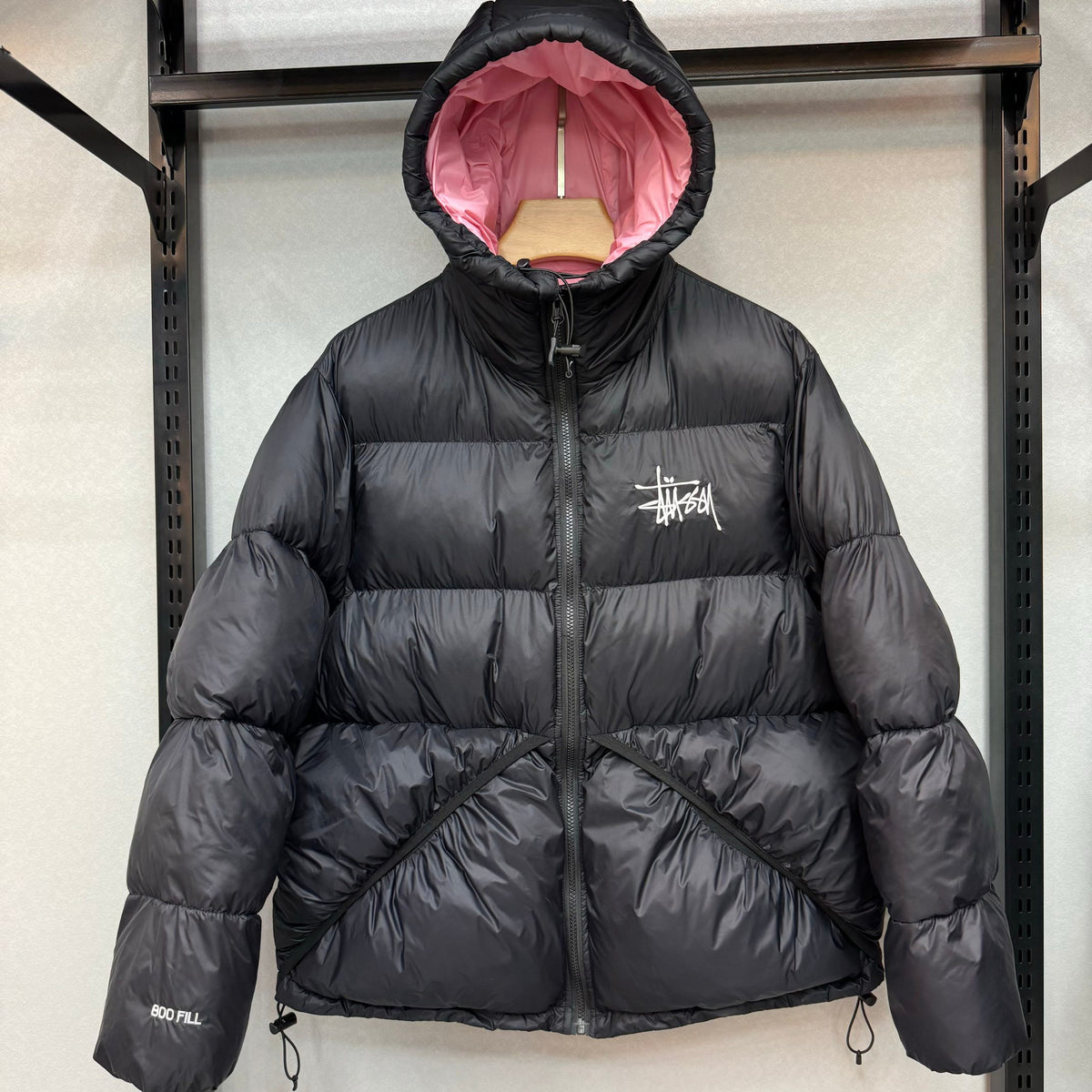 Doudoune à capuche Stüssy Micro Ripstop, doublure contrastante