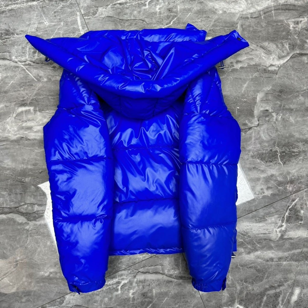 Doudoune courte brillante à capuche homme Moncler Montbeliard