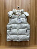 Moncler gilet doudoune à capuche amovible
