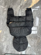 Blouson matelassé court à capuche noir Trapstar