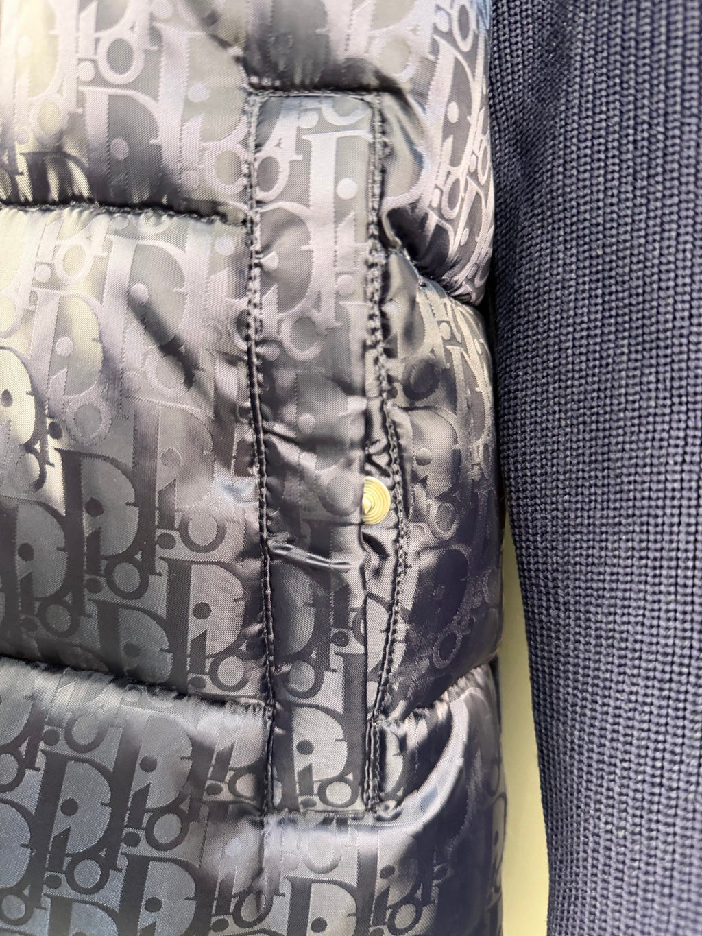 DIOR Doudoune (Bleu marine / light gray / Noir)