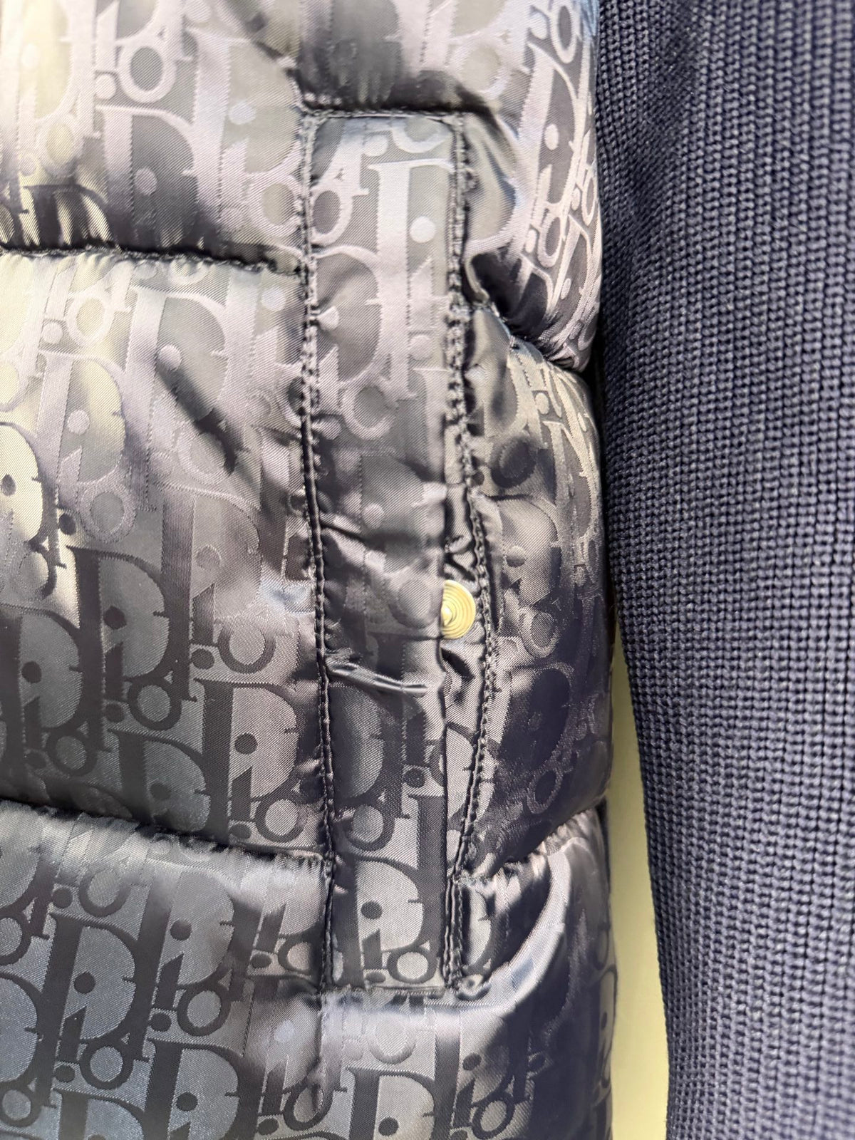 DIOR Doudoune (Bleu marine / light gray / Noir)