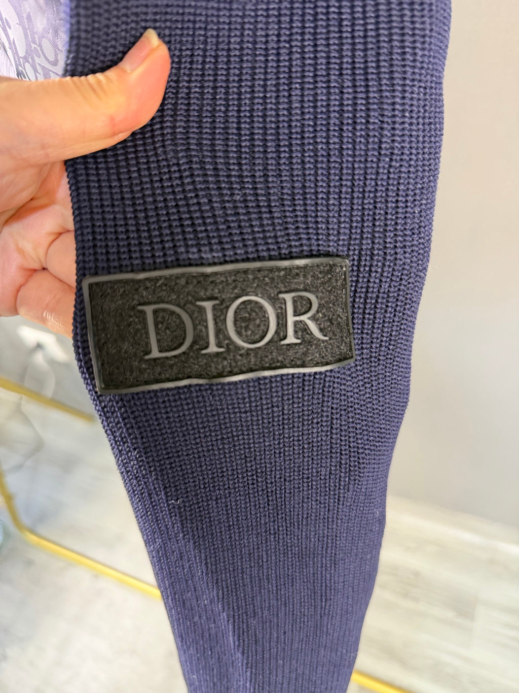 DIOR Doudoune (Bleu marine / light gray / Noir)