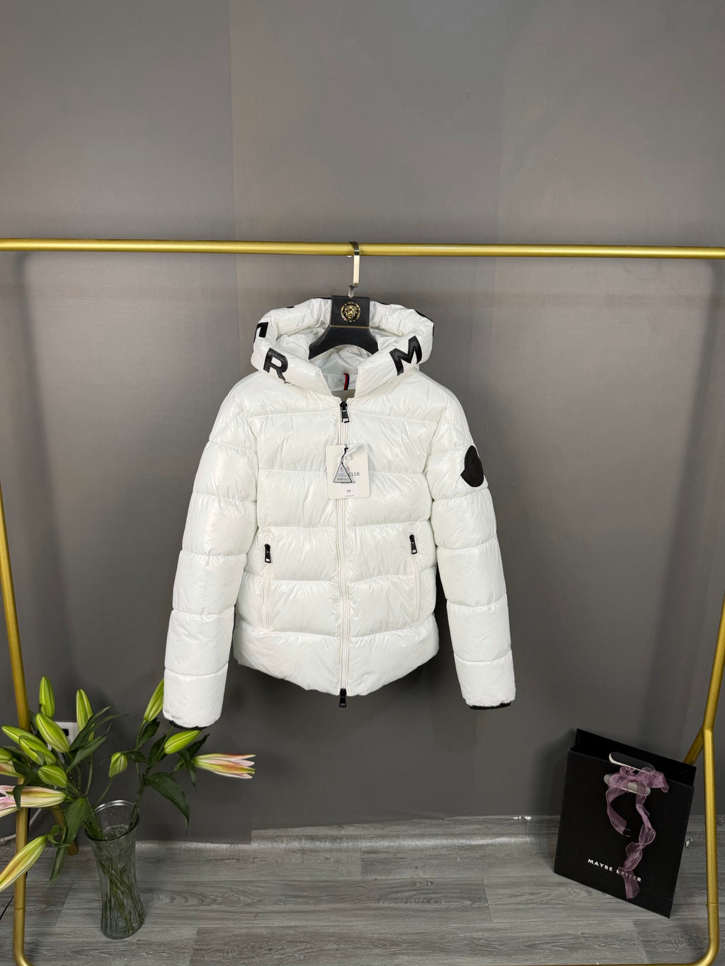 Moncler Doudoune (Blanc / Noir)