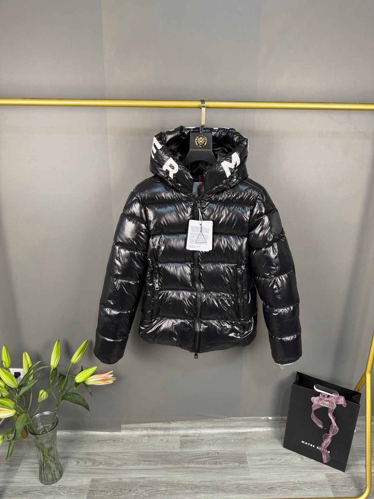 Moncler Doudoune (Blanc / Noir)