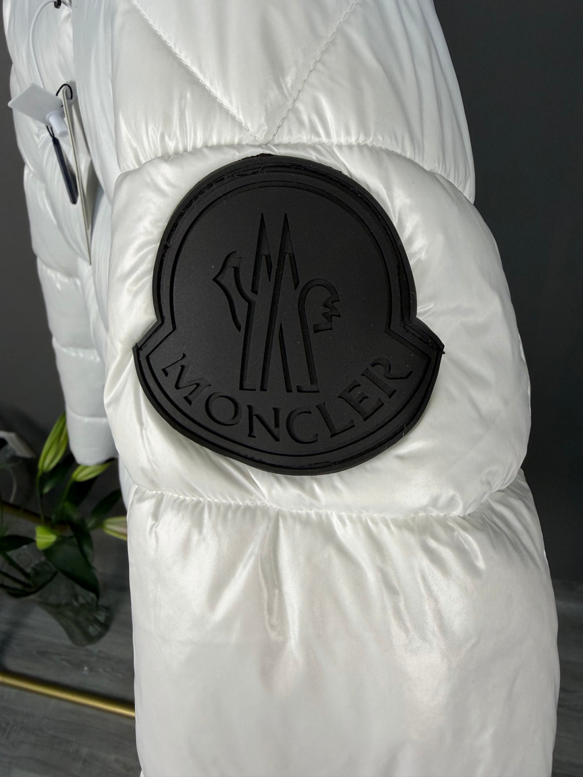 Moncler Doudoune (Blanc / Noir)