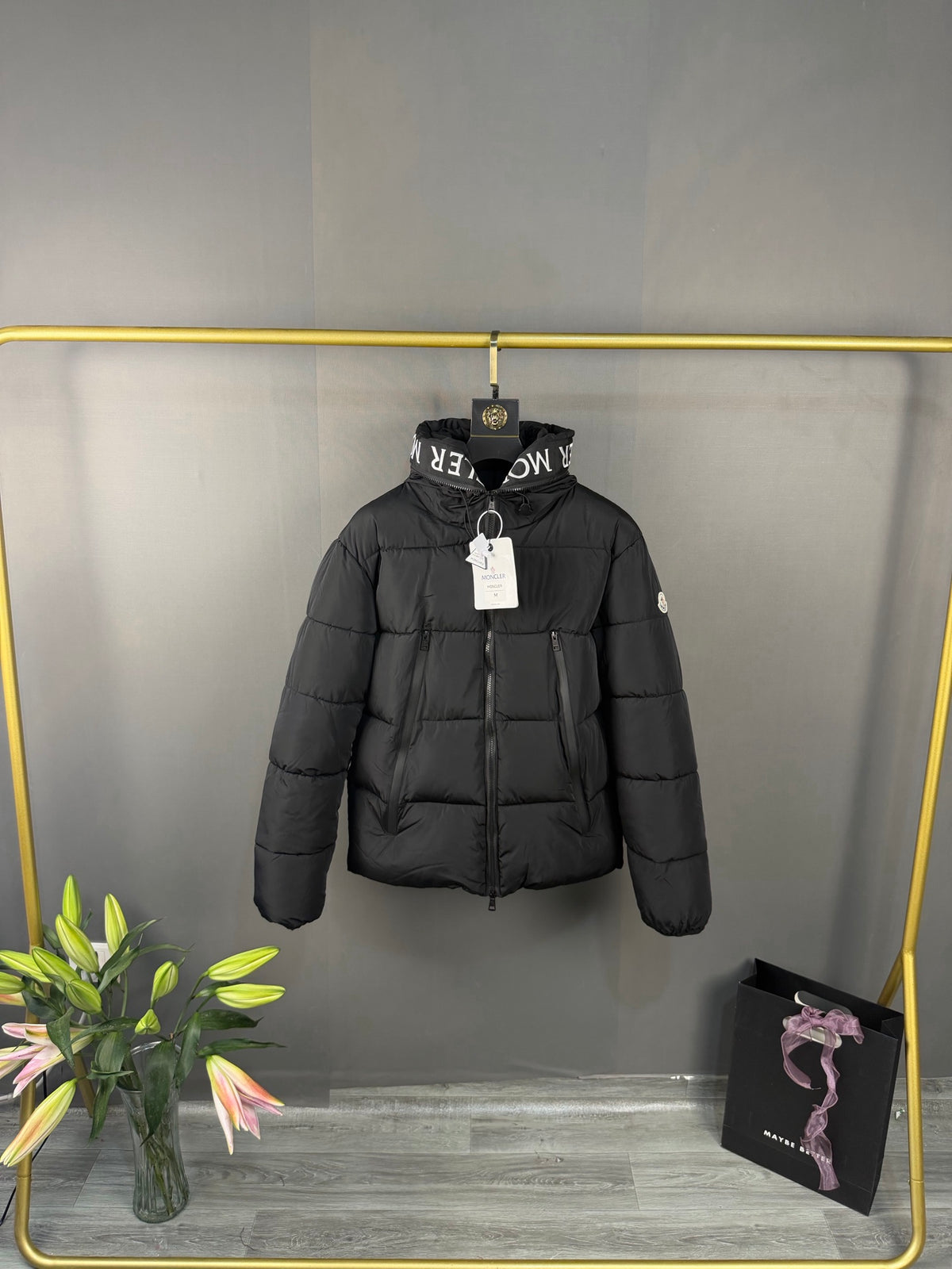 Moncler Doudoune (Blanc / Noir / Dark blue)