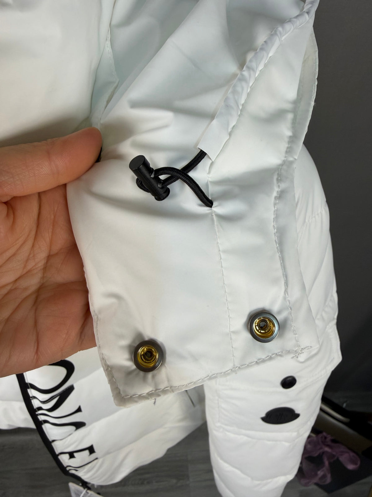 Moncler Doudoune sans manches (Blanc / Noir)