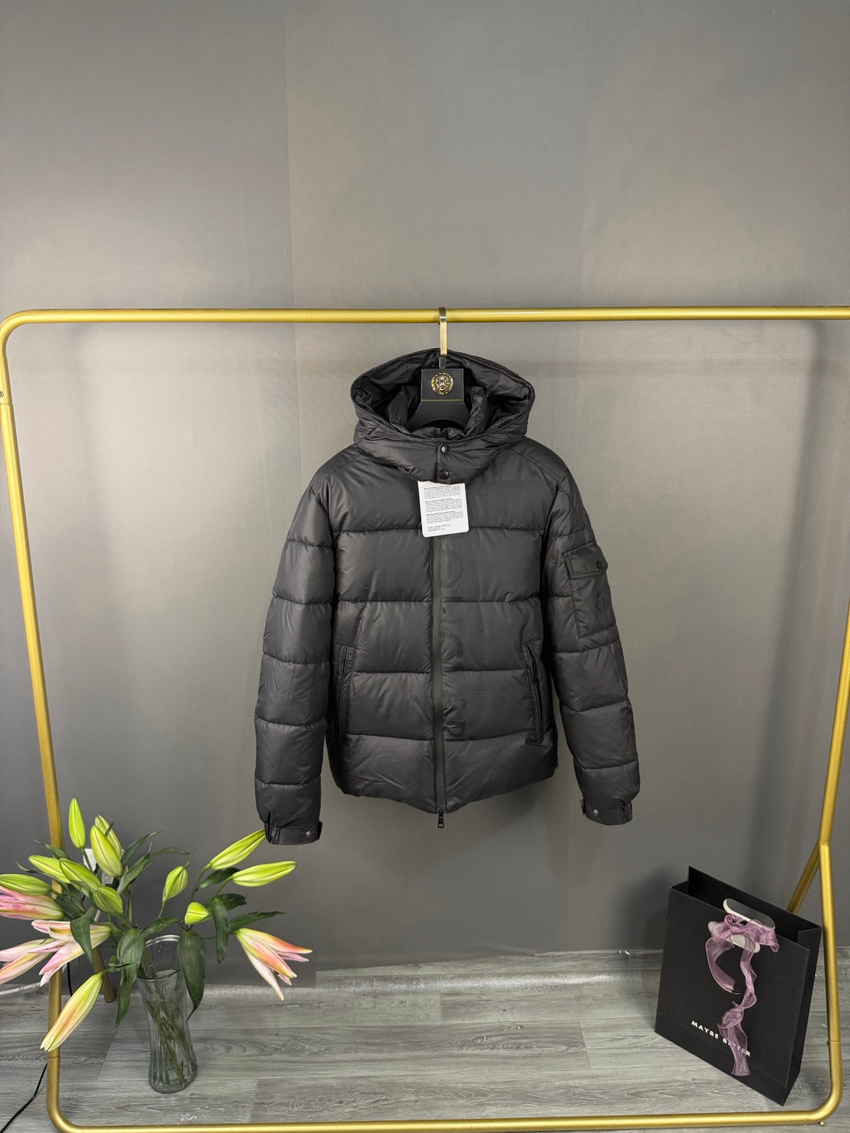 Moncler Doudoune sans manches (Blanc / Noir)