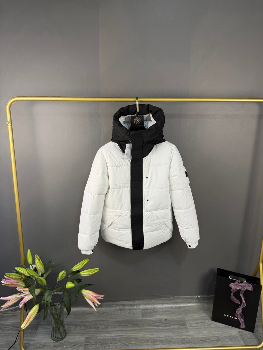 Moncler Doudoune (Noir / Blanc / Gris)