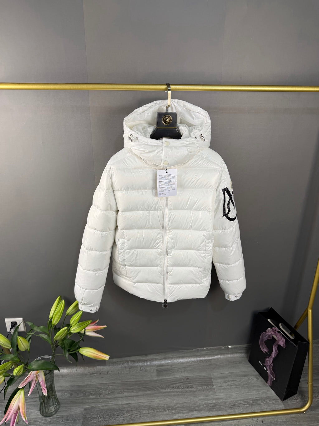 Moncler Doudoune sans manches (Noir / Blanc)