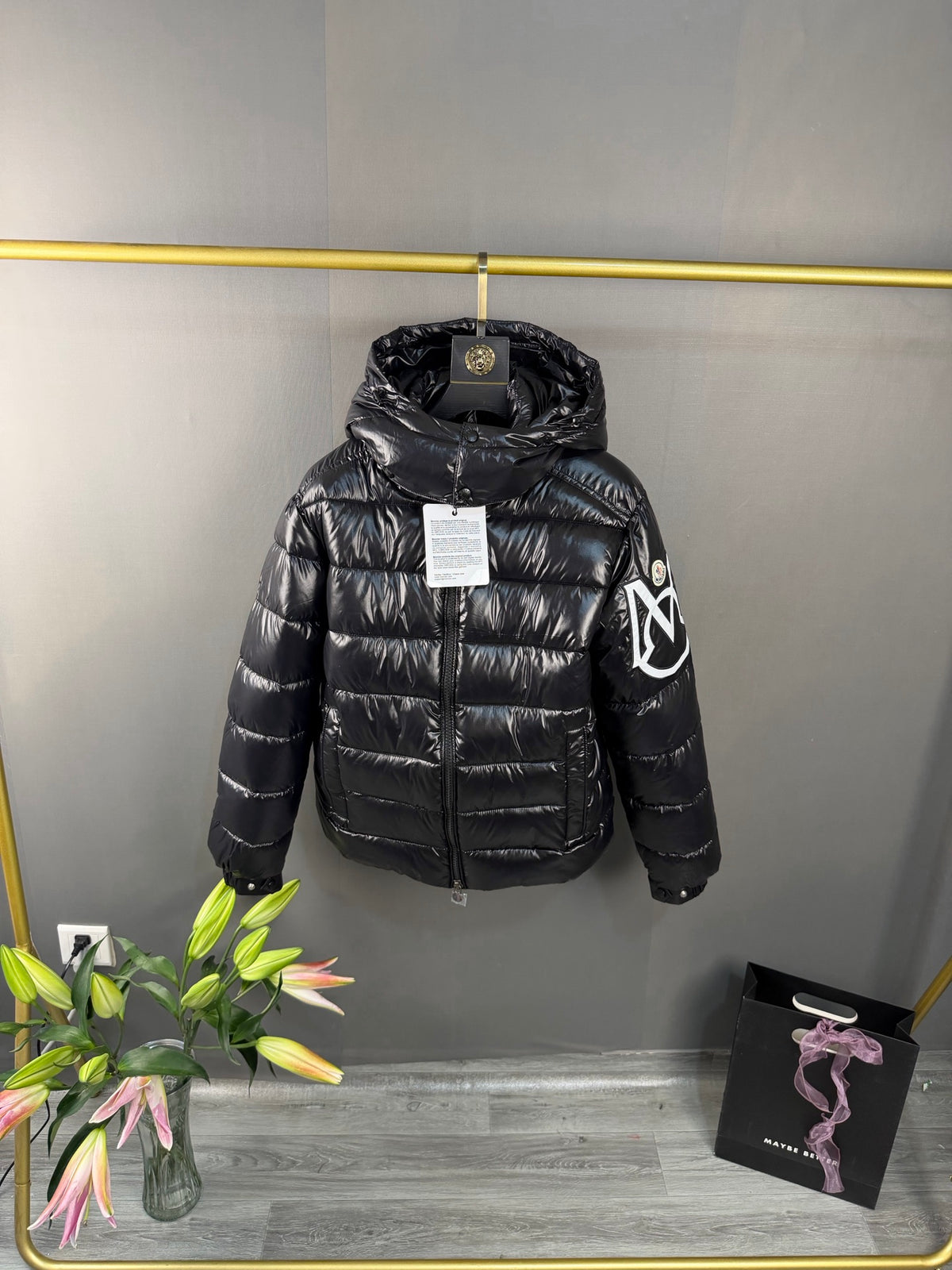 Moncler Doudoune sans manches (Noir / Blanc)