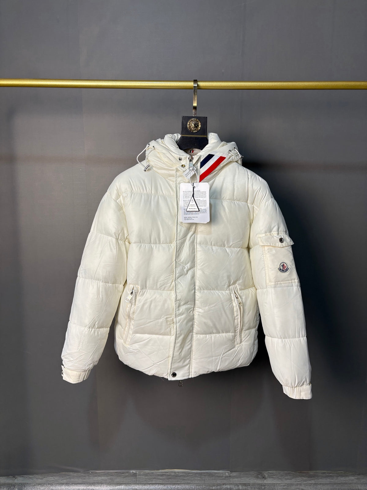 Moncler Doudoune (Noir / Blanc / Bleu marine)