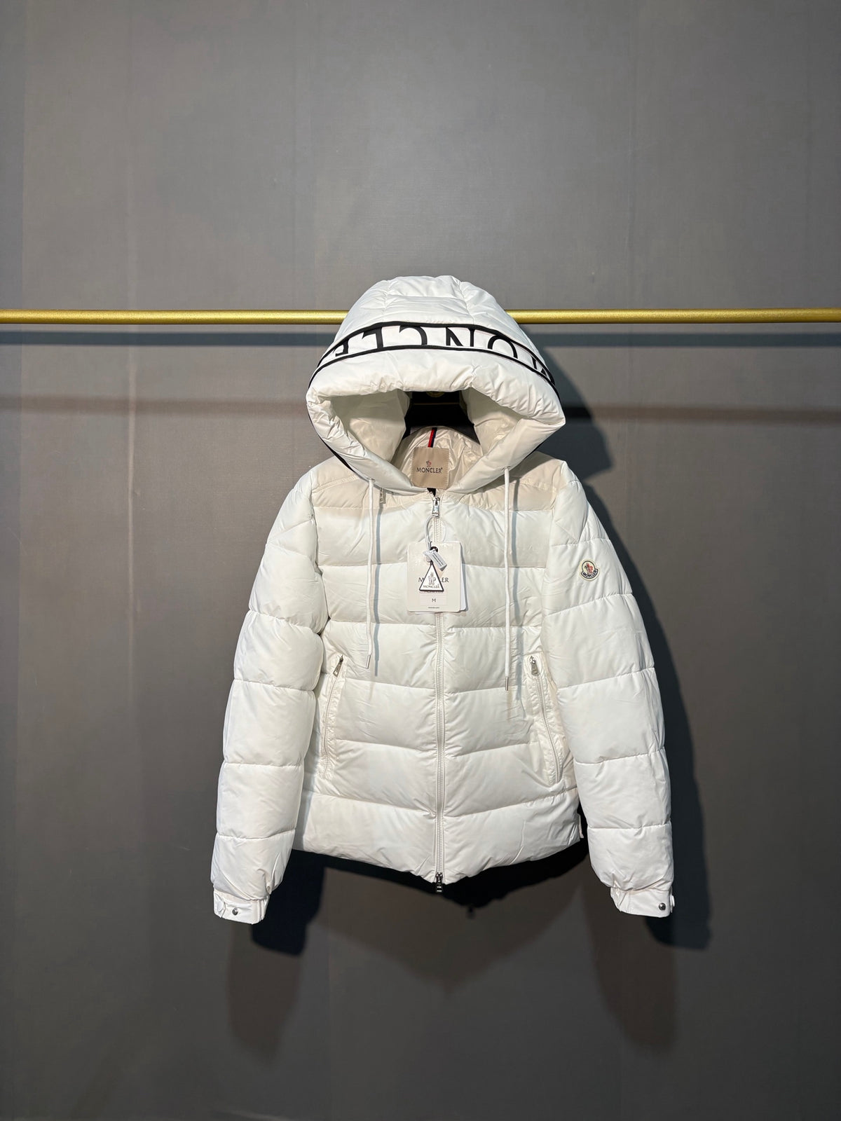 Moncler Doudoune (Blanc / Noir)