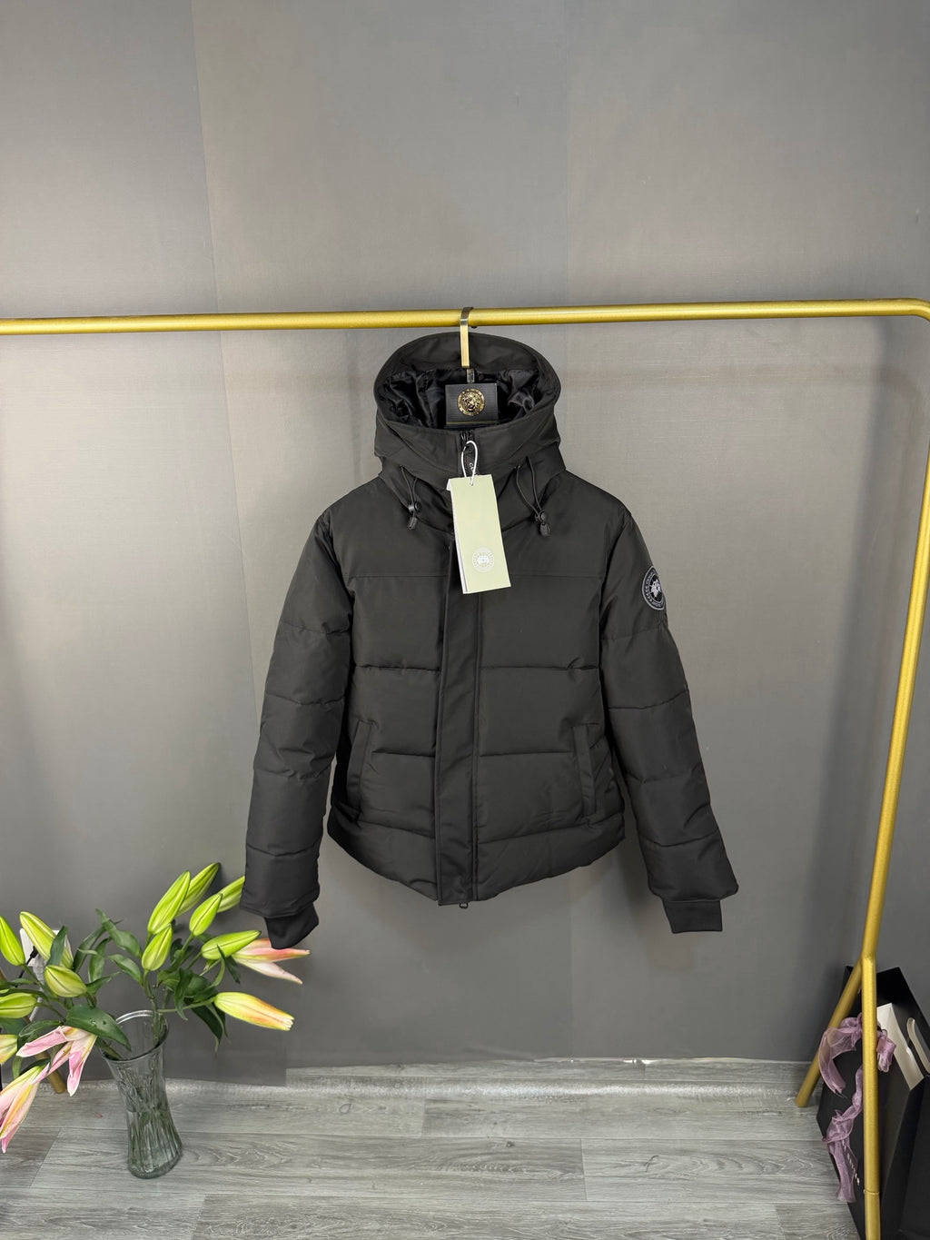 Canada Goose Doudoune Courte – Noir & Gris