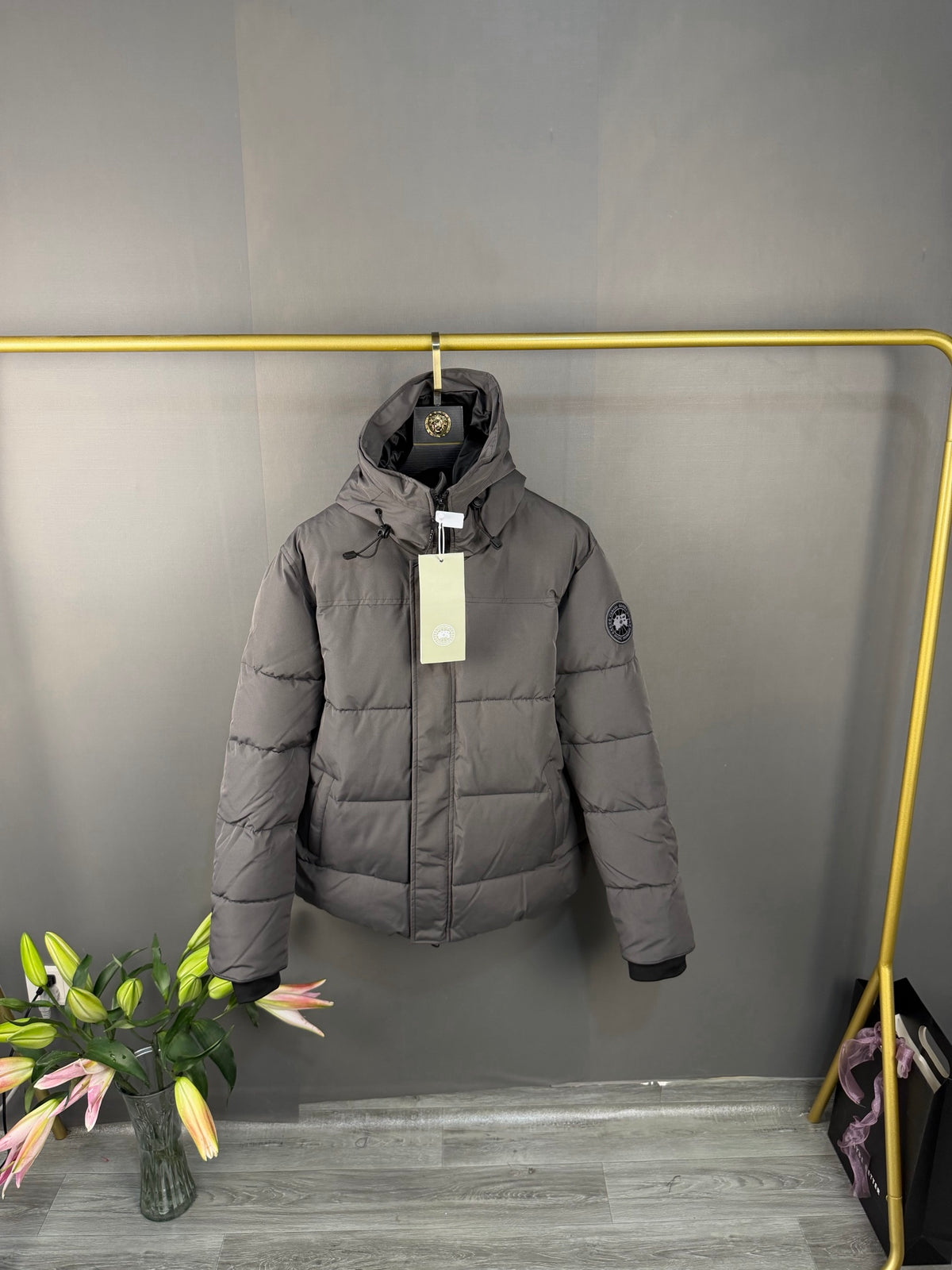 Canada Goose Doudoune Courte – Noir & Gris