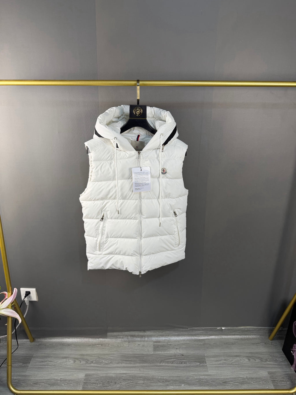 Moncler Doudoune sans manches (Blanc)