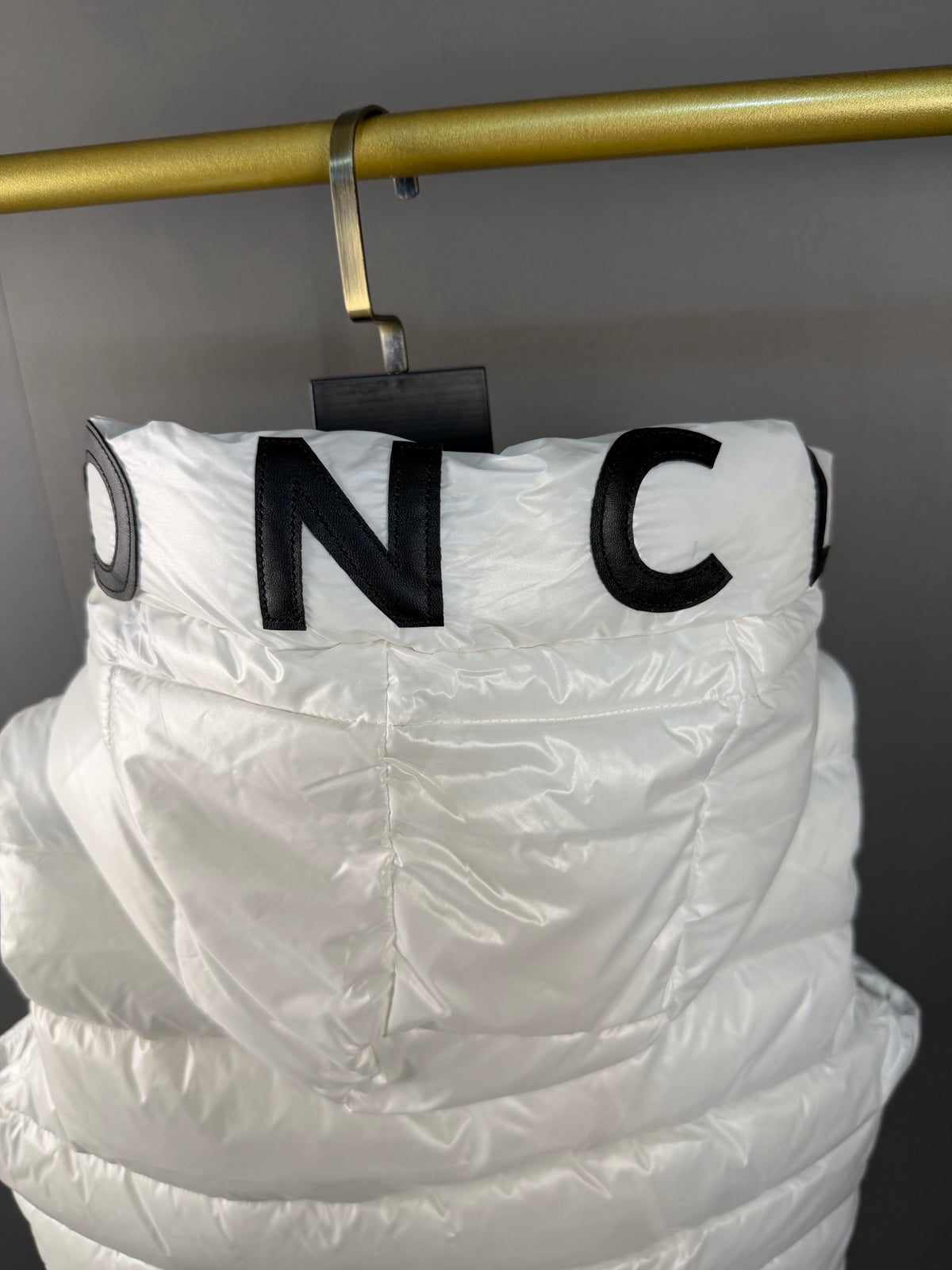 Moncler Doudoune sans manches (Noir / Blanc)