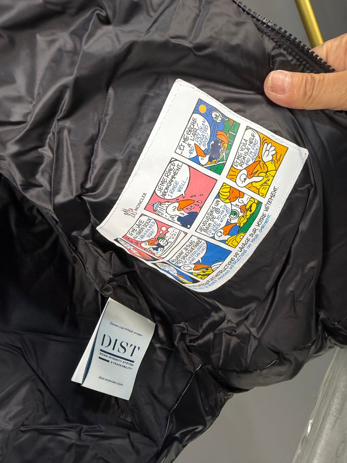 Moncler Doudoune sans manches (Noir / Blanc)