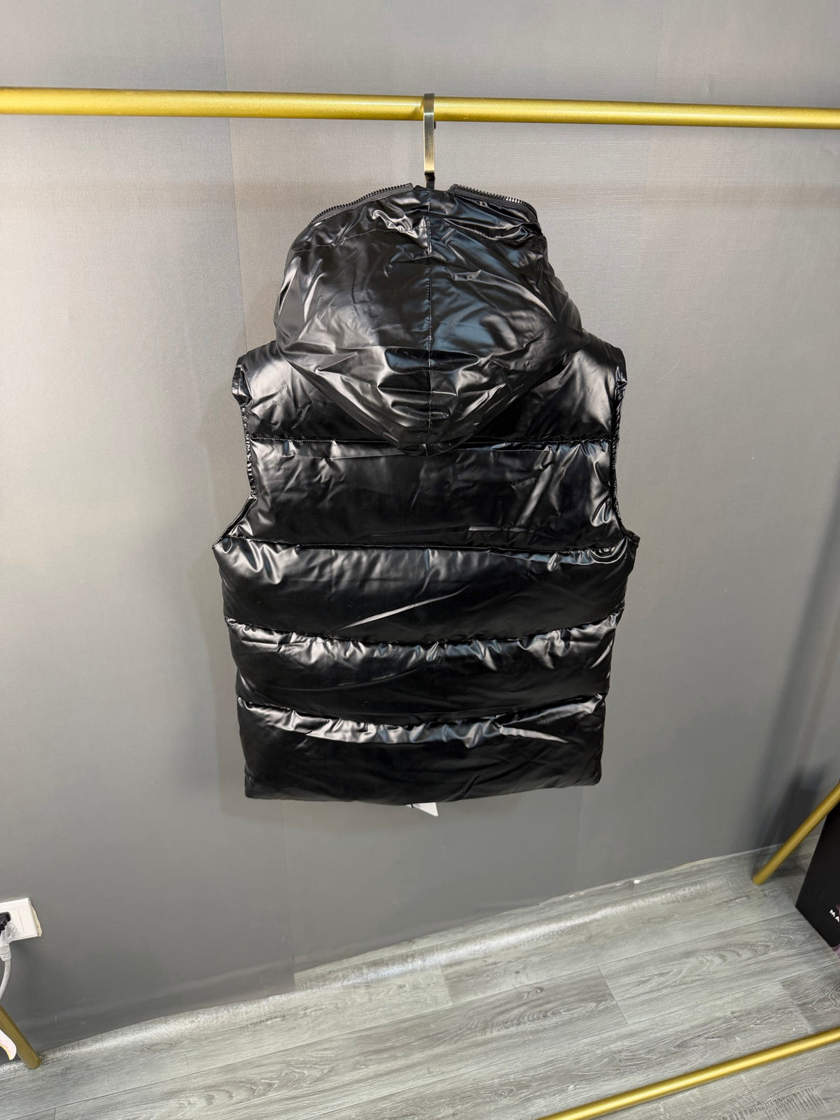 Moncler Doudoune sans manches (Rouge / Noir)