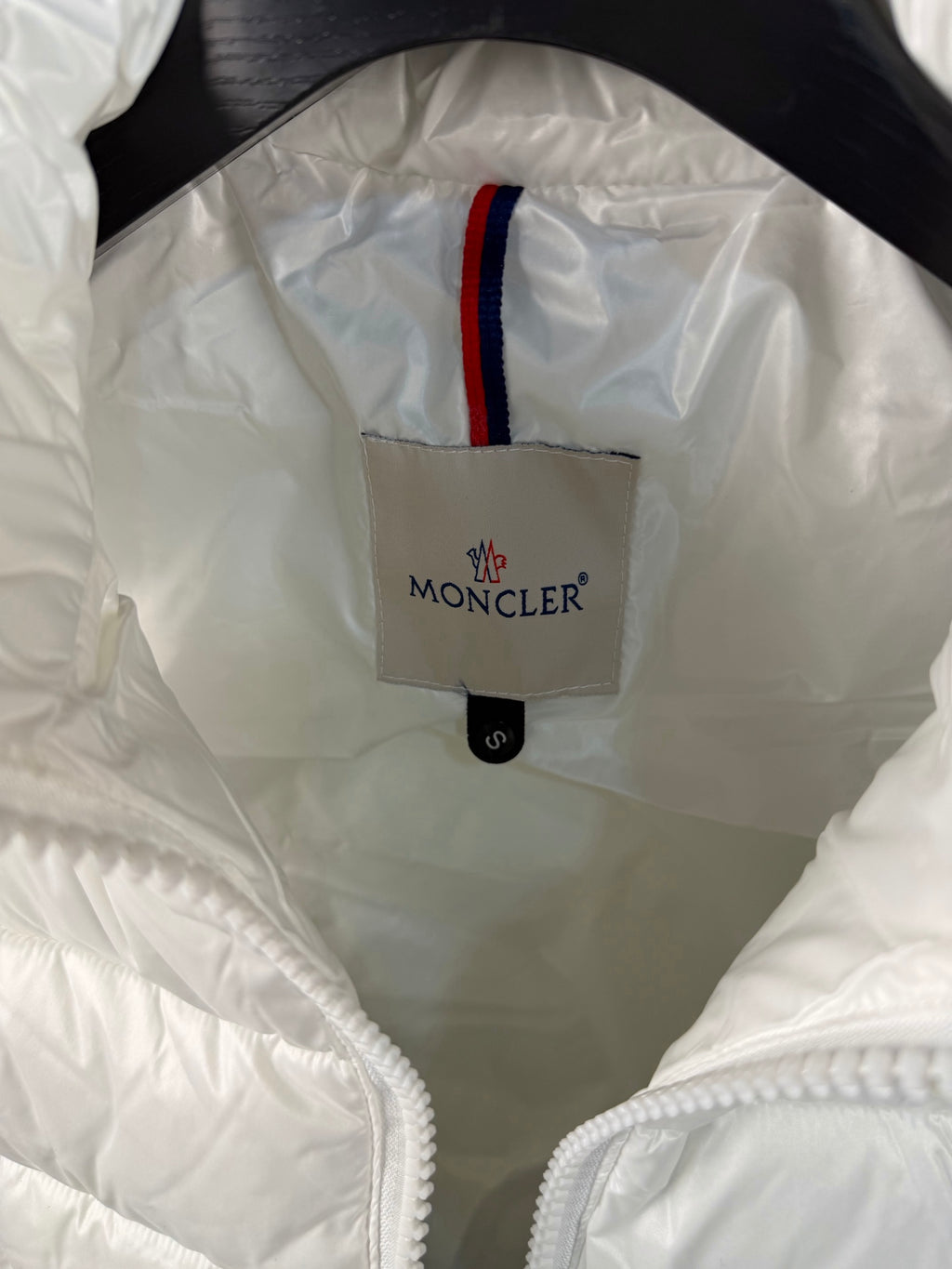 Moncler Doudoune sans manches (Noir / Blanc)